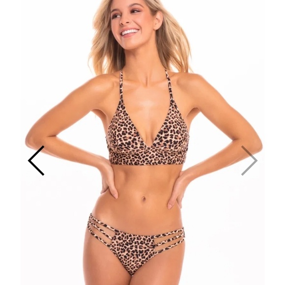 Final price!NWT Cabana Del Sol Animal Print Bikini - Picture 2 of 8